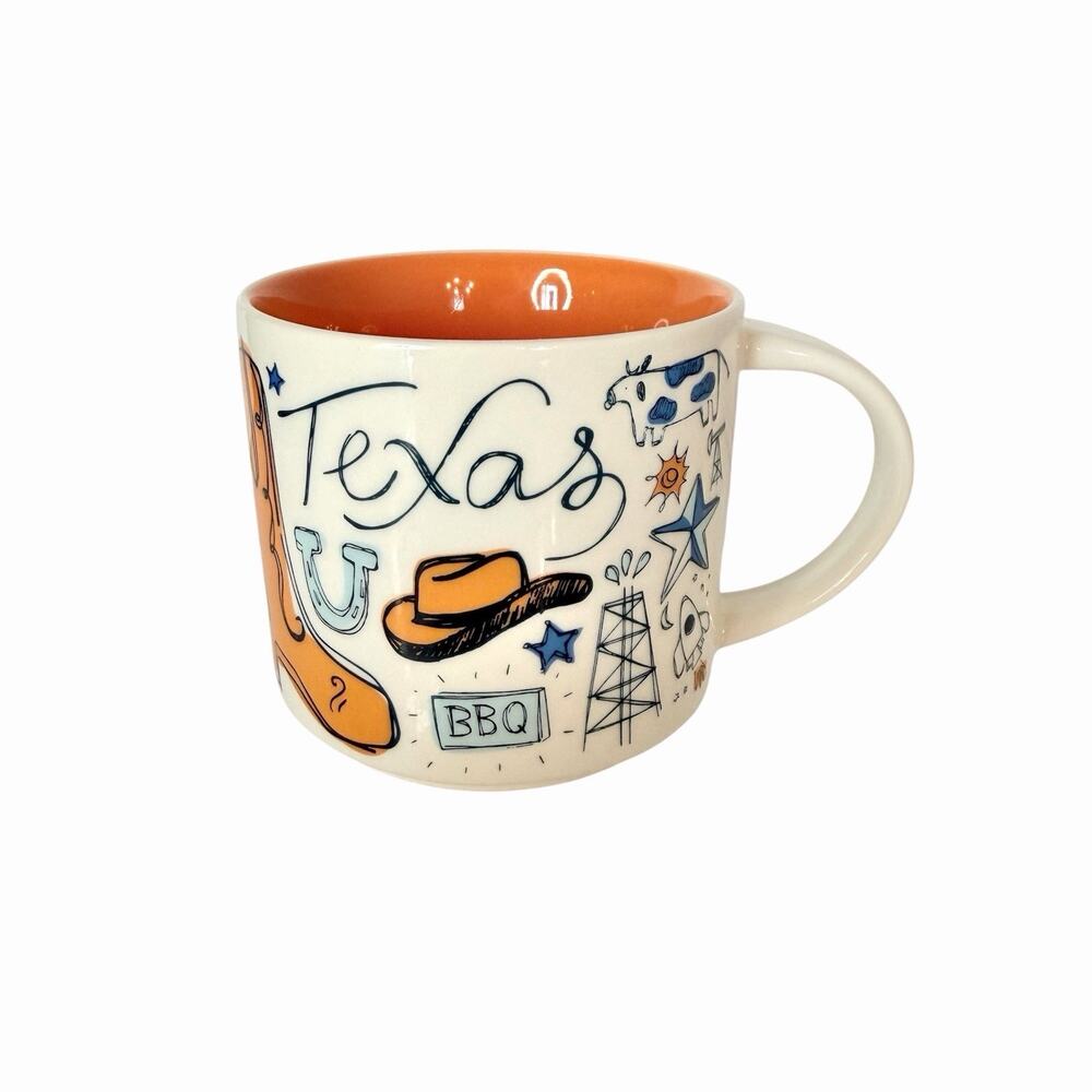 Starbucks TEXAS "The Lone Star State" Been There Series Coffee Tea Mug Cup 14 oz